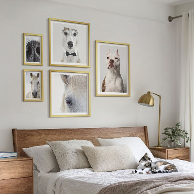 Polittico con cornice Ritratti di animali moderni