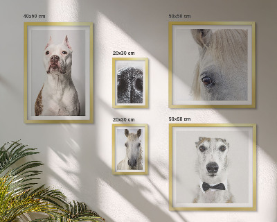 Polittico con cornice Ritratti di animali moderni