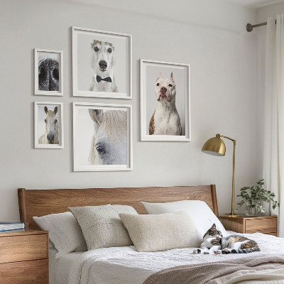 Polittico con cornice Ritratti di animali moderni