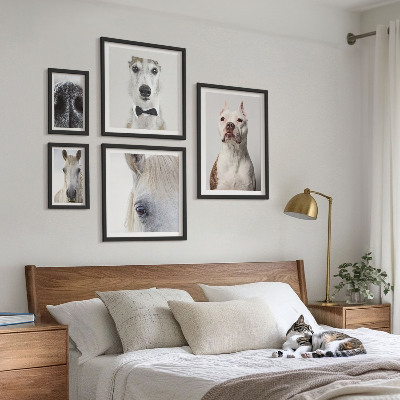 Polittico con cornice Ritratti di animali moderni