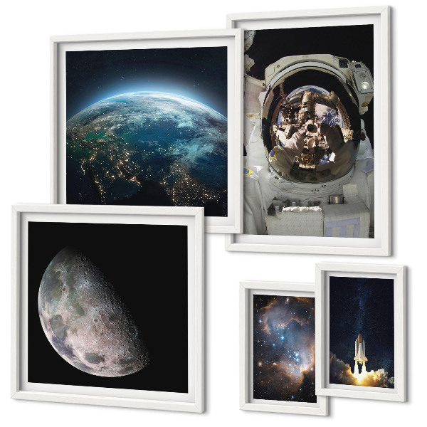 Set di quadri incorniciati Scoperte spaziali degli astronauti