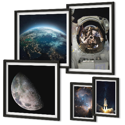 Set di quadri incorniciati Scoperte spaziali degli astronauti