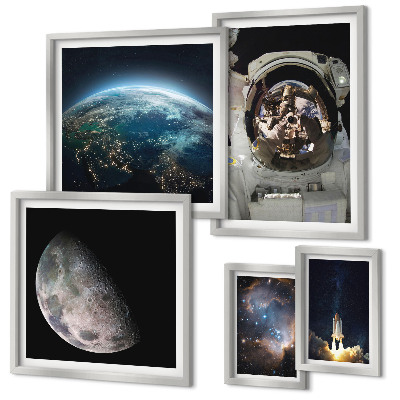 Set di quadri incorniciati Scoperte spaziali degli astronauti