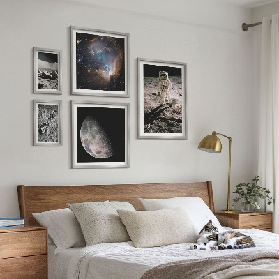 Set di 5 quadri Scoperte e segreti cosmici