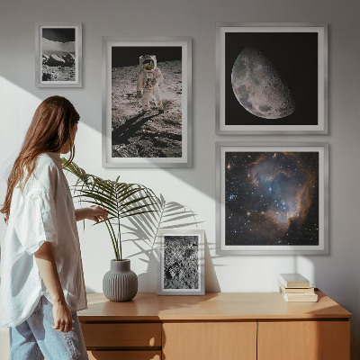 Set di 5 quadri Scoperte e segreti cosmici