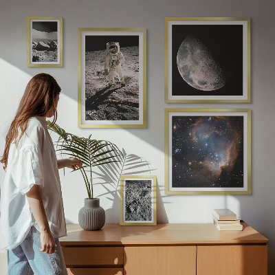 Set di 5 quadri Scoperte e segreti cosmici