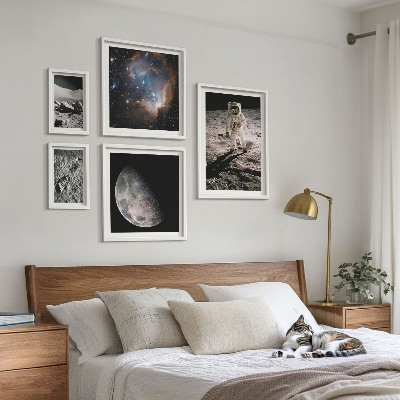 Set di 5 quadri Scoperte e segreti cosmici
