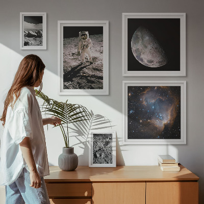 Set di 5 quadri Scoperte e segreti cosmici