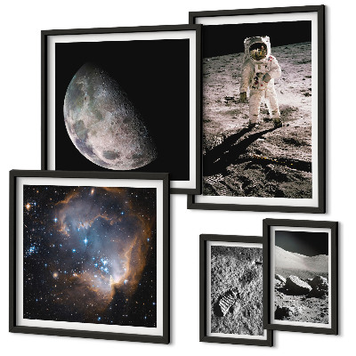 Set di 5 quadri Scoperte e segreti cosmici