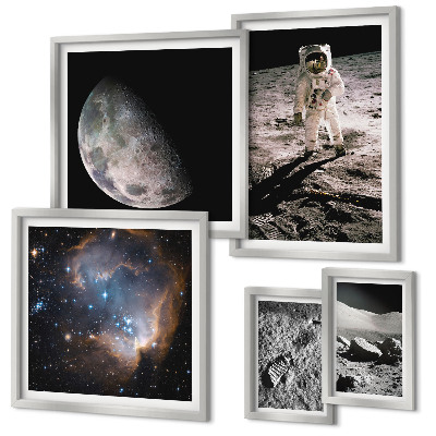 Set di 5 quadri Scoperte e segreti cosmici