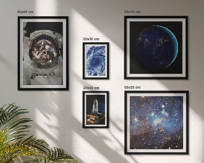 Polittico con cornice Scoperte spaziali degli astronauti