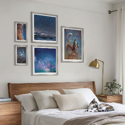 Set di quadri incorniciati Paesaggi cosmici delle galassie