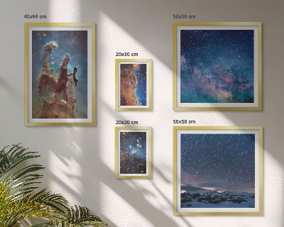 Set di quadri incorniciati Paesaggi cosmici delle galassie