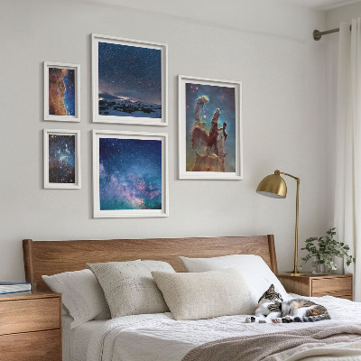 Set di quadri incorniciati Paesaggi cosmici delle galassie