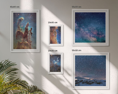 Set di quadri incorniciati Paesaggi cosmici delle galassie