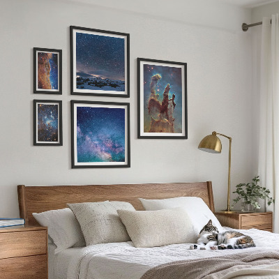 Set di quadri incorniciati Paesaggi cosmici delle galassie