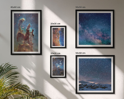 Set di quadri incorniciati Paesaggi cosmici delle galassie