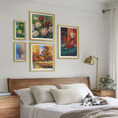 Set di quadri incorniciati Fiori nel paesaggio primaverile
