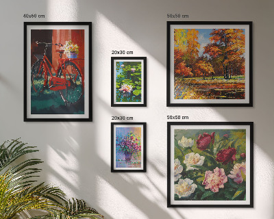 Set di quadri incorniciati Fiori nel paesaggio primaverile