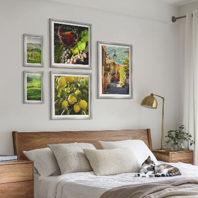 Set di 5 quadri Gli incantevoli paesaggi della Toscana