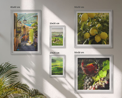 Set di 5 quadri Gli incantevoli paesaggi della Toscana