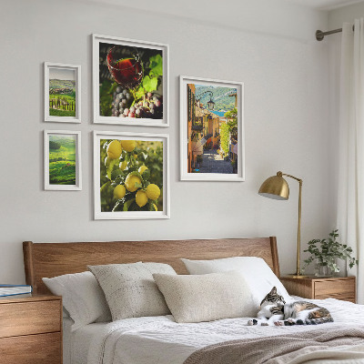 Set di 5 quadri Gli incantevoli paesaggi della Toscana