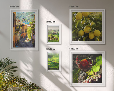 Set di 5 quadri Gli incantevoli paesaggi della Toscana