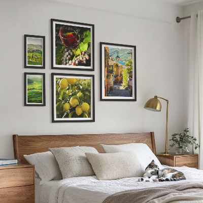 Set di 5 quadri Gli incantevoli paesaggi della Toscana