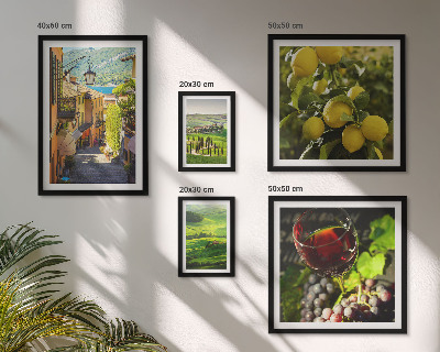 Set di 5 quadri Gli incantevoli paesaggi della Toscana