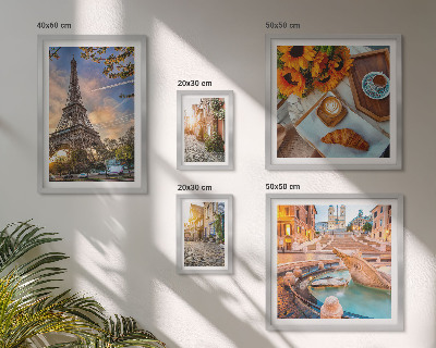 Set di 5 quadri Vista suggestiva del caffè