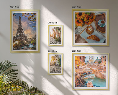 Set di 5 quadri Vista suggestiva del caffè