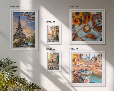 Set di 5 quadri Vista suggestiva del caffè