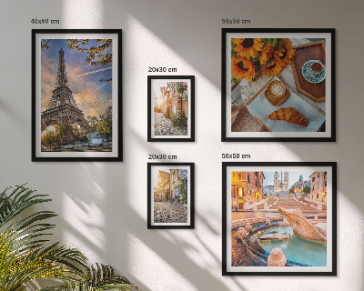 Set di 5 quadri Vista suggestiva del caffè