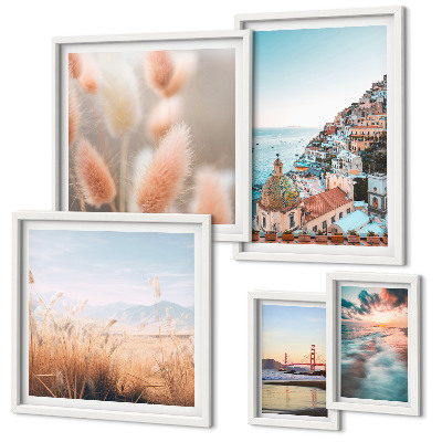 Set di 5 quadri Paesaggi costieri natura