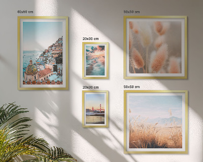 Set di 5 quadri Paesaggi costieri natura