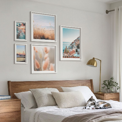 Set di 5 quadri Paesaggi costieri natura