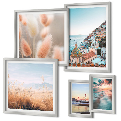 Set di 5 quadri Paesaggi costieri natura