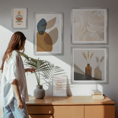 Set di quadri incorniciati Decorazioni floreali in stile boho
