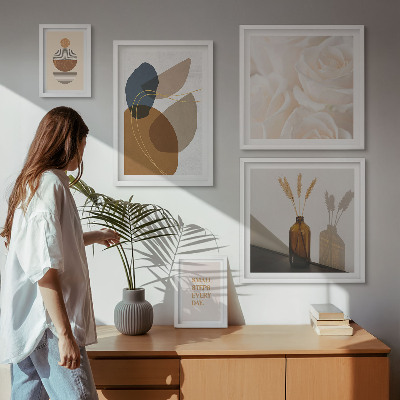 Set di quadri incorniciati Decorazioni floreali in stile boho