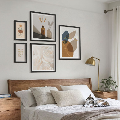 Set di quadri incorniciati Decorazioni floreali in stile boho