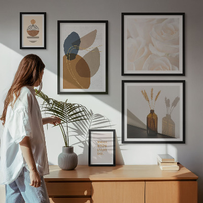 Set di quadri incorniciati Decorazioni floreali in stile boho