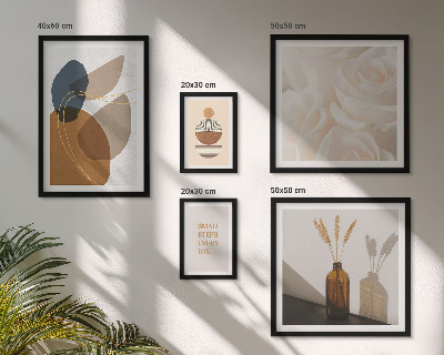 Set di quadri incorniciati Decorazioni floreali in stile boho