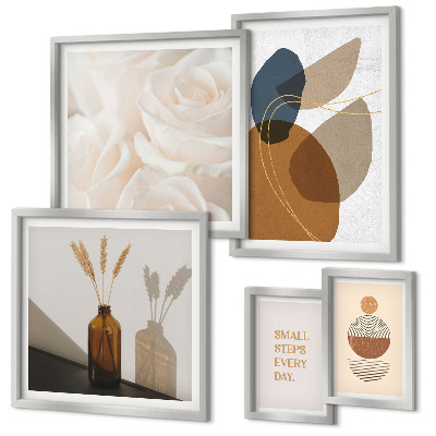 Set di quadri incorniciati Decorazioni floreali in stile boho