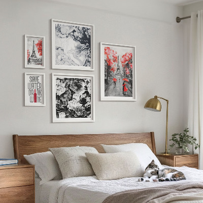Polittico con cornice Fiori e motivi parigini