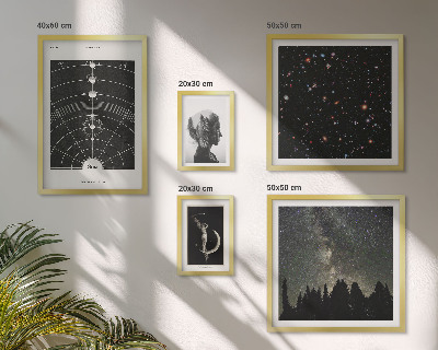 Polittico con cornice Ispirazioni cosmiche della galassia