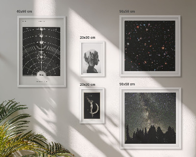 Polittico con cornice Ispirazioni cosmiche della galassia