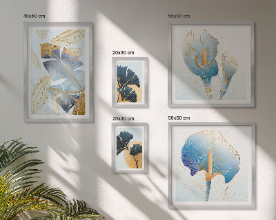 Set di 5 quadri Motivi vegetali moderni