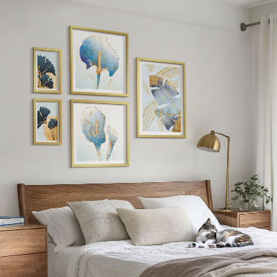 Set di 5 quadri Motivi vegetali moderni