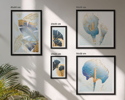 Set di 5 quadri Motivi vegetali moderni