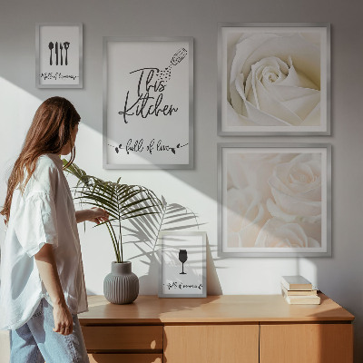 Set di quadri incorniciati Elegante decorazione vegetale per la cucina